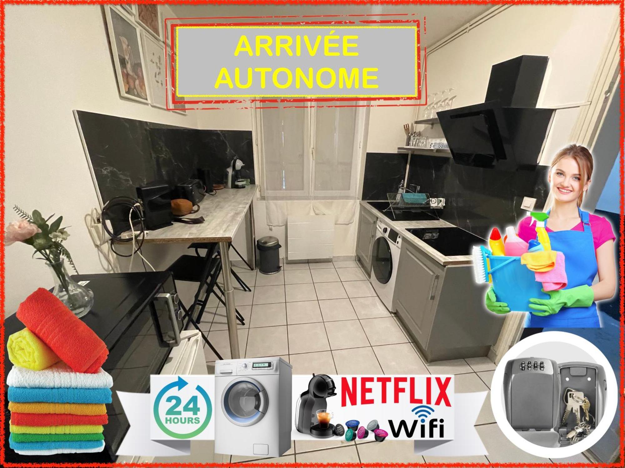 サン・テティエンヌ023 Chic & Cosy F1 23M2 Hypercentre Wifi Smart Tv Netflixアパートメント エクステリア 写真